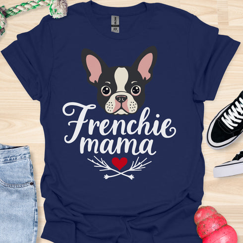 Frenchie Mama - V5 - Cute Graphic T-Shirt